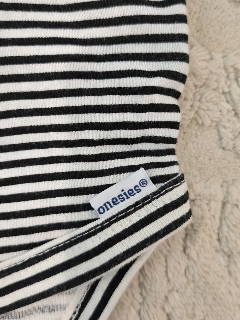 Gap Gerber - Set Of 2 Baby Long-Sleeve Bodysuits - Bear Print & Black Stripe